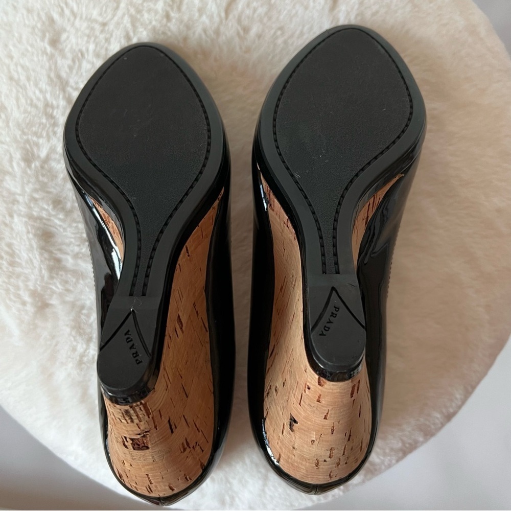 PRADA patent leather wedge shoes size 36 - Picture 11 of 15